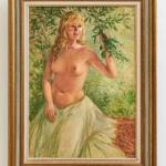 Akt v přírodě, olej na plátně. Claes Akt v přírodě, olej na plátně. Claes