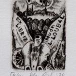 Olga Čechová - Čtyři ex libris, Rybář Olga Čechová - Čtyři ex libris, Rybář