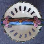 Košíček s květy, ruční malba, zn. Klenčí Košíček s květy, ruční malba, zn. Klenčí