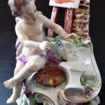 Alegorie umění - malířství, porcelánové sousoší Alegorie umění - malířství, porcelánové sousoší