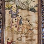 Čínský porcelánový panel s malbou dětí Čínský porcelánový panel s malbou dětí