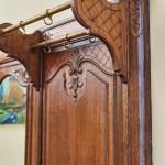 Starožitná neogotická věšáková stěna s lavicí Starožitná neogotická věšáková stěna s lavicí