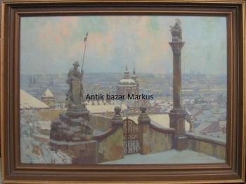 Šetelík Jaroslav: Pohled na Prahu od Hradčan  Šetelík Jaroslav: Pohled na Prahu od Hradčan