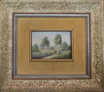 Julius Bartek - Krajina s břízami Julius Bartek - Krajina s břízami