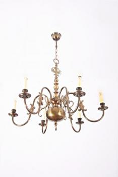 Šestiramenný vlámský lustr s rybami Šestiramenný vlámský lustr s rybami