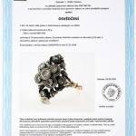 Zlatý prsten s přírodními diamanty 0,36 ct  Zlatý prsten s přírodními diamanty 0,36 ct