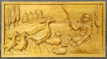 Dřevořezba / plastika: Husopaska  Dřevořezba / plastika: Husopaska