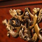 Starožitný Empírový hrací set stůl a židle Starožitný Empírový hrací set stůl a židle