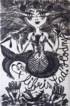 Olga Čechová - Ex libris Lad. Hodný Olga Čechová - Ex libris Lad. Hodný