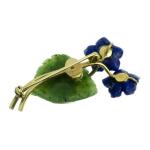 Zlatá brož ve tvaru květiny Zlatá brož ve tvaru květiny