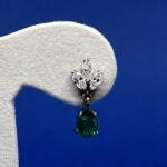 Zlaté náušnice se smaragdy Zlaté náušnice se smaragdy