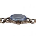 STŘÍBRNÝ SECESNÍ NÁRAMEK S MODRÝM SPINELEM STŘÍBRNÝ SECESNÍ NÁRAMEK S MODRÝM SPINELEM