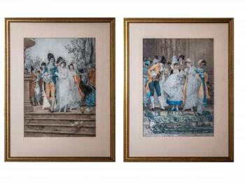 Historické rytiny z období francouzského Direktori Historické rytiny z období francouzského Direktori