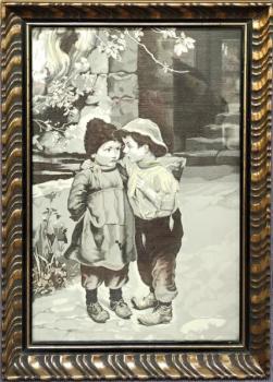 Gobelín - Rozhovor mezi chlapci (Francie)  Gobelín - Rozhovor mezi chlapci (Francie)