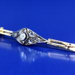 Au 700, 730/1000/ 5,95 g, brilliant cut diamonds cca 0,25 ct, diamonds Au 700, 730/1000/ 5,95 g, brilliant cut diamonds cca 0,25 ct, diamonds