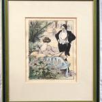 Kavalír s dámou v květinovém zákoutí Kavalír s dámou v květinovém zákoutí