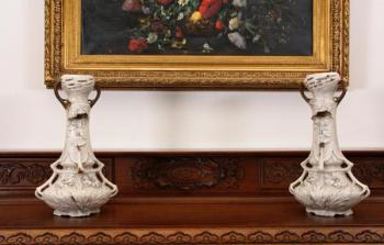 Royal Dux - Párové secesní vázy  Royal Dux - Párové secesní vázy