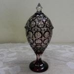 Masivní rubínová dóza / pohár - Nový Bor Masivní rubínová dóza / pohár - Nový Bor