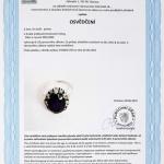 Zlatý prsten s přírodním ametystem a diamanty Zlatý prsten s přírodním ametystem a diamanty