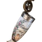 Porcelánová fajfka s miniaturou andílků Porcelánová fajfka s miniaturou andílků