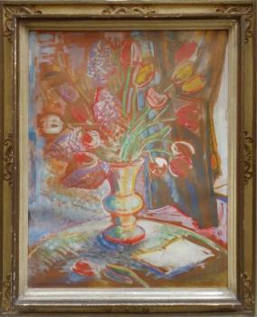 Jaroslav Grus - Zátiší s tulipány Jaroslav Grus - Zátiší s tulipány