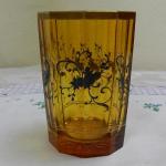 Broušená zlacená sklenice Broušená zlacená sklenice