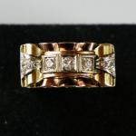 Zlatý prsten s diamanty Zlatý prsten s diamanty