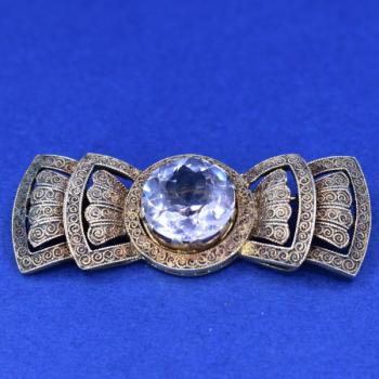 Theodor Fahrner, Stříbrná brož s kamenem Theodor Fahrner, Stříbrná brož s kamenem