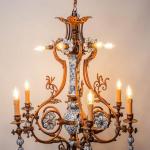 Starožitný delftský lustr velký Starožitný delftský lustr velký