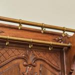 Starožitná neogotická věšáková stěna s lavicí Starožitná neogotická věšáková stěna s lavicí