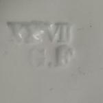 Talířek / miska s měditiskem, zn. CF ( Březová ) Talířek / miska s měditiskem, zn. CF ( Březová )