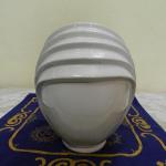 Art Deco bílá keramická váza Art Deco bílá keramická váza