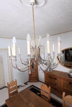 Dva párové lustry s kříšťálovými ověsy Dva párové lustry s kříšťálovými ověsy