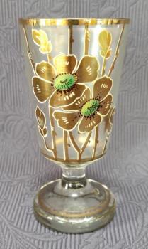 Sklenice - grogovka, květinový motiv  Sklenice - grogovka, květinový motiv