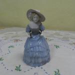 Porcelánová soška Dáma v modrých šatech Porcelánová soška Dáma v modrých šatech