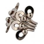 STŘÍBRNÝ EXTRAVAGANTNÍ KROUŽKOVÝ PRSTEN STŘÍBRNÝ EXTRAVAGANTNÍ KROUŽKOVÝ PRSTEN