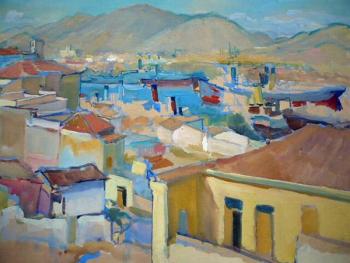 Stuchlík - Městečko s přístavem, pod kopci Stuchlík - Městečko s přístavem, pod kopci