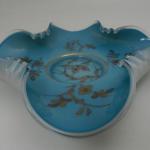 Modrý zlacený tác s motivem motýla - Harachov Modrý zlacený tác s motivem motýla - Harachov