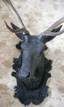 Dřevěná jelení hlava Dřevěná jelení hlava