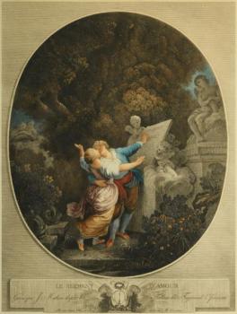 Mathieu, J.: Milenci v parku Mathieu, J.: Milenci v parku