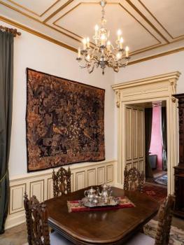 Velký gobelín / tapiserie „Zelené listy” 206 X 237 Velký gobelín / tapiserie „Zelené listy” 206 X 237