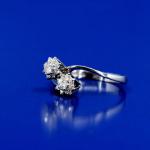 Au 750/1000/3,35 g, brilianty 2 x 0,10 ct, diamanty 0,16 ct Au 750/1000/3,35 g, brilianty 2 x 0,10 ct, diamanty 0,16 ct