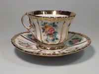 Šálek s podšálkem, kolem roku 1830 (Alma Antique) Šálek s podšálkem, kolem roku 1830 (Alma Antique)