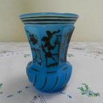 Modrá sklenice, biedermeier - Čechy Modrá sklenice, biedermeier - Čechy