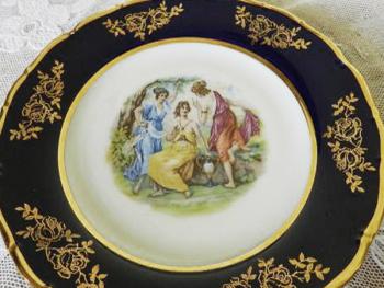 Zlacený talíř Tři Grácie Zlacený talíř Tři Grácie