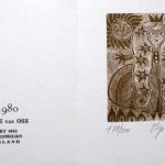 Olga Čechová - 4 x PF 1980, Kroužek přátel výtvarn Olga Čechová - 4 x PF 1980, Kroužek přátel výtvarn