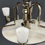 Niklový lustr ve stylu Bauhaus, Funkcionalismus, 1930 Niklový lustr ve stylu Bauhaus, Funkcionalismus, 1930