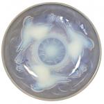 ART DECO OPÁLOVÁ MÍSA NA CHROMOVÉM PODSTAVCI, ZN.  ART DECO OPÁLOVÁ MÍSA NA CHROMOVÉM PODSTAVCI, ZN.