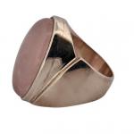 STŘÍBRNÝ MASIVNÍ  PRSTEN S LEŠTĚNÝM RŮŽENÍNEM STŘÍBRNÝ MASIVNÍ  PRSTEN S LEŠTĚNÝM RŮŽENÍNEM