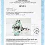 Zlatý prsten s přírodním akvamarínem Zlatý prsten s přírodním akvamarínem